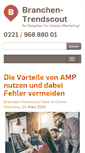 Mobile Screenshot of branchentrendscout.de
